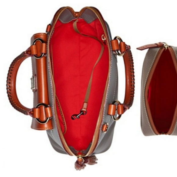 New. Never used. Dooney and Bourke grey
Aubrey Satchel w/ accessories - Picture 11 of 12